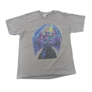 Disney Villains Port & Company Chernabog Fantasia Grey T-Shirt Size Large